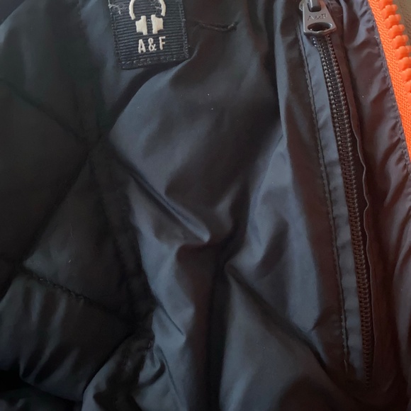 Abercrombie Fitch Grey 2 Layer Jacket With 2 Zippers and Hood - Picture 7 of 9